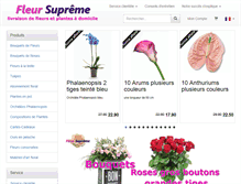 Tablet Screenshot of fleursupreme.com